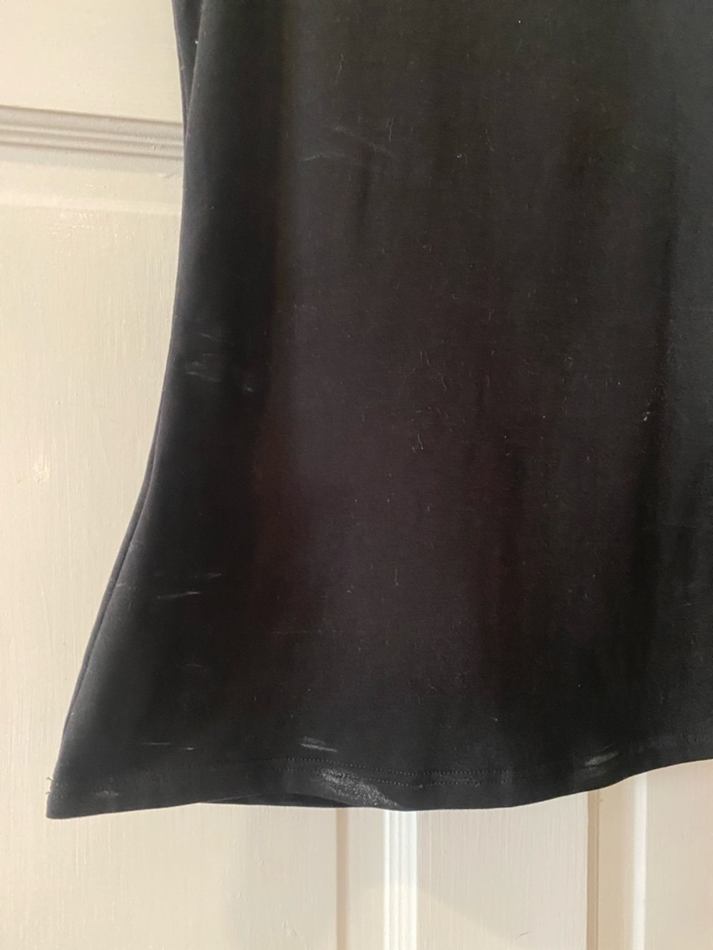 Anne Fontaine. Black t-shirt knit cami with silk flowers. Sz. 36/ XS - Picture 6 of 8